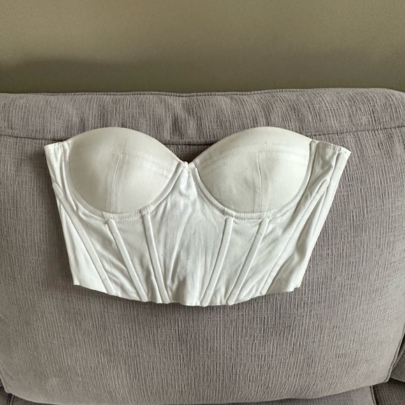 BUY 2 GET 1! Princess Polly White Endless Love Corset Crop Top - Picture 2 of 5